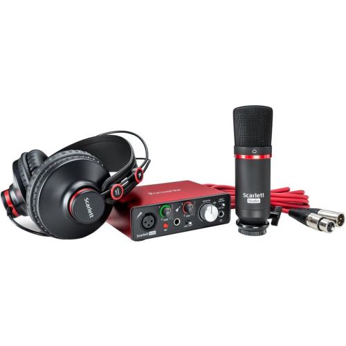  Focusrite Scarlett Solo Studio Pack Second Generation (2nd Gen) Mac PC with 1 Year Free Extended Warranty