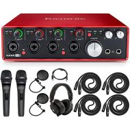 Focusrite Scarlett 18i8 USB Interface with Pro Tools and Standard Dual Recording Accessories Kit Ideal For Musicians, Producers and Small Bands
