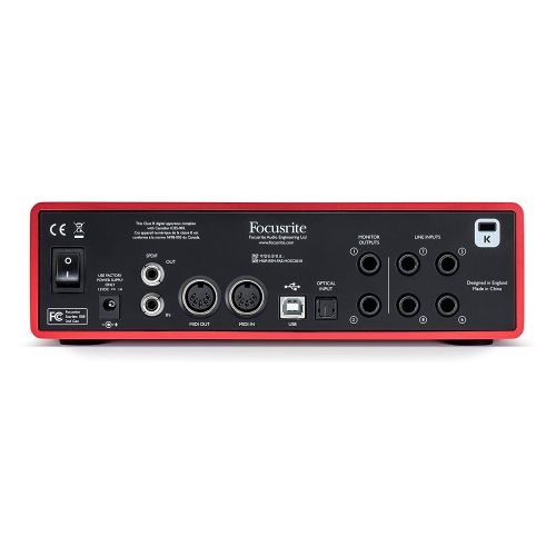  Focusrite Scarlett 18i8 USB Interface with Pro Tools and Standard Dual Recording Accessories Kit Ideal For Musicians, Producers and Small Bands