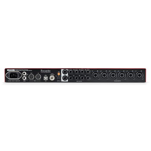  Focusrite Scarlett 18i20 USB Audio Interface with Pro Tools | First Software, 2x Studio Microphones, Headphones, 2 Pop Filters, 2 TS Instrument Cables