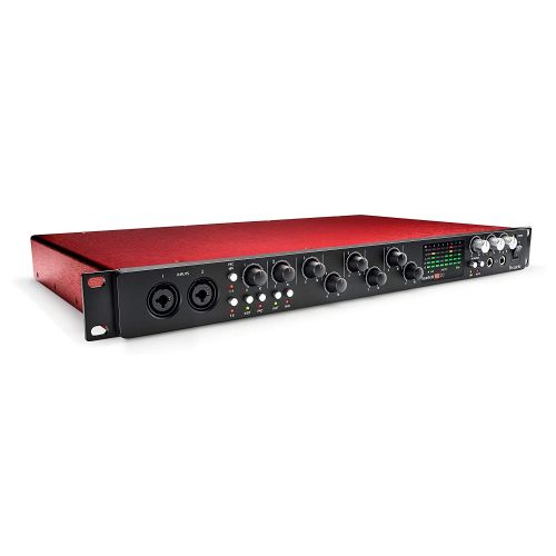  Focusrite Scarlett 18i20 USB Audio Interface with Pro Tools | First Software, 2x Studio Microphones, Headphones, 2 Pop Filters, 2 TS Instrument Cables