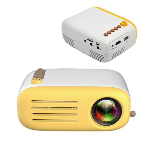  Fohee Projector, Mini Mobile LED Projector, Multimedia Home Theater Video Projector Supporting 1080P for Home Cinema TV Laptop Games iPhone Andriod Smartphone