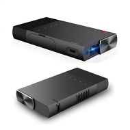 Fohee Phone Screen Sync Projector,Mobile LED Projector, Multimedia Home Theater Video Projector HD 1080P Smartphone Sync
