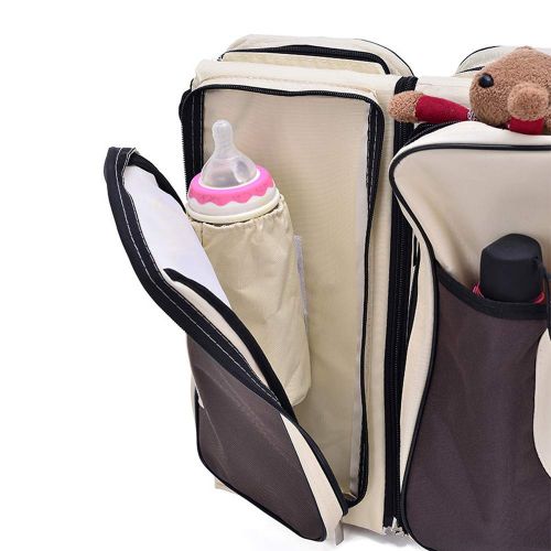  Fokine Multi-Function Baby Diaper Bag Portable Infant Travel Bassinet Carrycot Baby Bed Nappy Changing Tote Bags