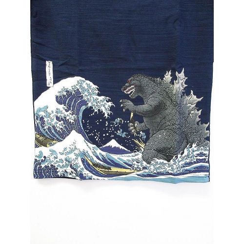  Folcart Babys T-Shirt Godzilla Ukiyoe Japanese Traditional Print Wagara Japan Limited