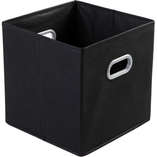  [아마존 핫딜]  [아마존핫딜]Foldable Cloth Storage Cube Basket Bins Organizer Containers Drawers, 6 Pack, Black,12x12x12