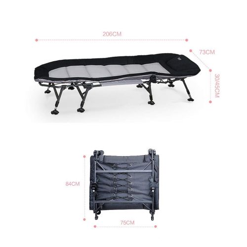  Folding bed Breathable Rollaway Bed, Aluminum Alloy Bracket Multi-Function Nap Chair, Portable Beds for Adults, Folding Single Bed for Office, Camping