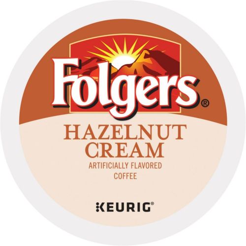  Folgers Hazelnut Cream Coffee, K-Cup for Keurig Brewers 24 Count