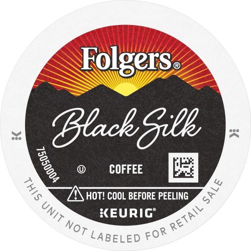  Folgers Black Silk Dark Roast Coffee, 72 Keurig K-Cup Pods