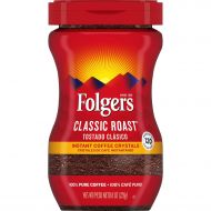 Folgers Classic Roast, Instant Coffee Crystals, 8 oz