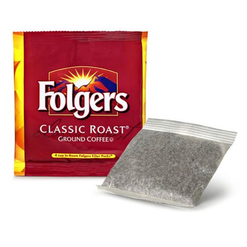  Folgers 4 Cup Hotel Decaf Classic Roast Coffee Filter Packs - 200 Ct.