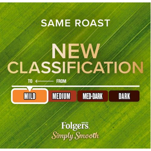  Folgers Simply Smooth Ground Coffee, Medium Roast, 11.5 Ounce (Pack of 6)