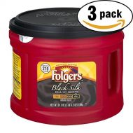 Folgers Black Silk Coffee 3-Pack, 3-24.2OZ Canisters, Bold, Yet Exceptionally Smooth (3 Pack)