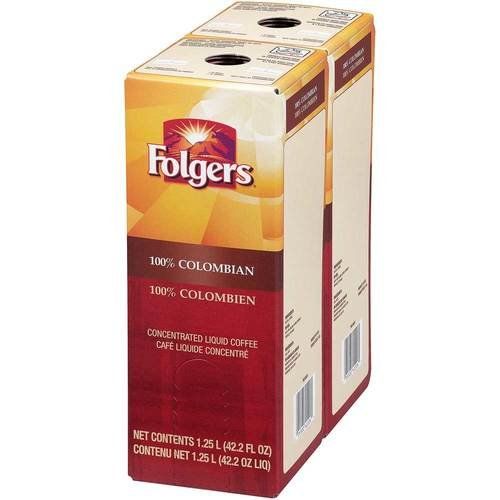  Folgers 100 Percent Colombian Coffee Liquid, 1.25 Liter - 2 per pack - 1 each.
