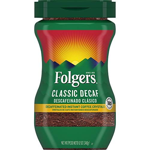  Folgers Classic Decaf Instant Coffee, 12 Ounce (Pack of 12)