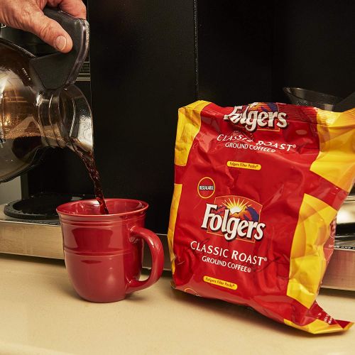  Folgers Filter Packs Classic Medium Roast Coffee, 3 Boxes (Pack of 3) 120 Total, Premeasured Coffee and Filter in a Single Pouch,...