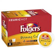 Folgers Morning Cafe, Mild Roast Coffee, K Cup Pods for Keurig K Cup Brewers, 12Count (Pack of 6)