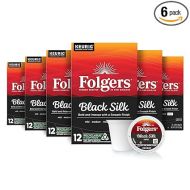 Folgers Black Silk Dark Roast Coffee, 72 Keurig K-Cup Pods