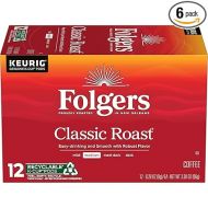 Folgers Classic Roast Medium Roast Coffee, 72 Keurig K-Cup Pods