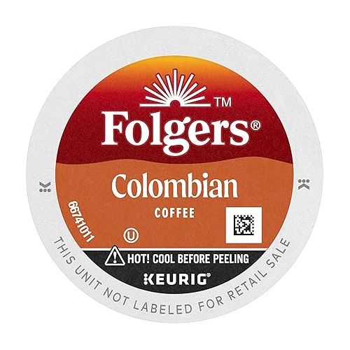  Folgers Colombian Medium Roast Coffee, 128 Keurig K-Cup Pods