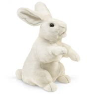 Standing White Rabbit Hand Puppet by Folkmanis - 2868