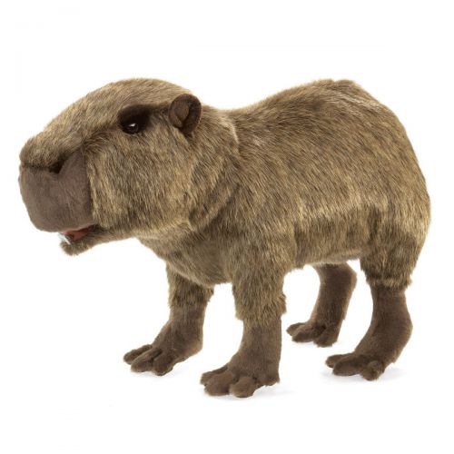  Capybara puppet with Movable Mouth & Forelegs, Folkmanis MPN 3098, 3 & Up