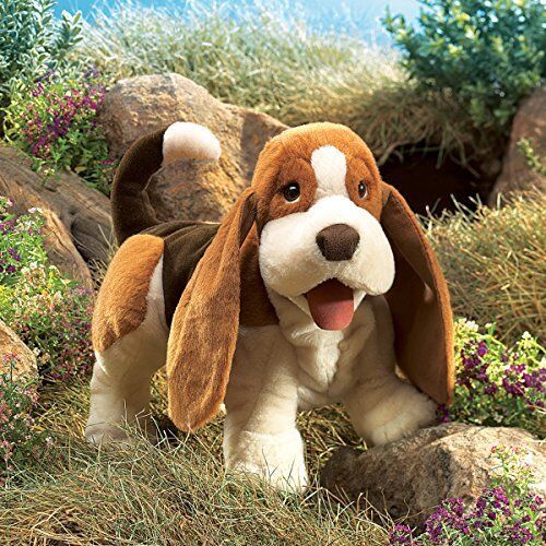  Folkmanis Basset Hound Hand Puppet