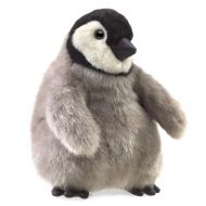 Baby Emperor Penguin Puppet by Folkmanis MPN 3126, Boys & Girls, 3 Years & Up