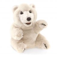 Sitting Polar Bear Puppet by Folkmanis MPN 3103, Boys & Girls, 3 Years & Up