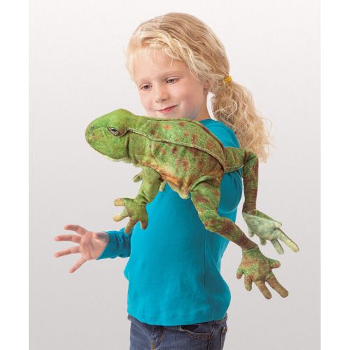  *NEW* PLUSH SOFT TOY Folkmanis 3082 Jumping Frog Hand Puppet