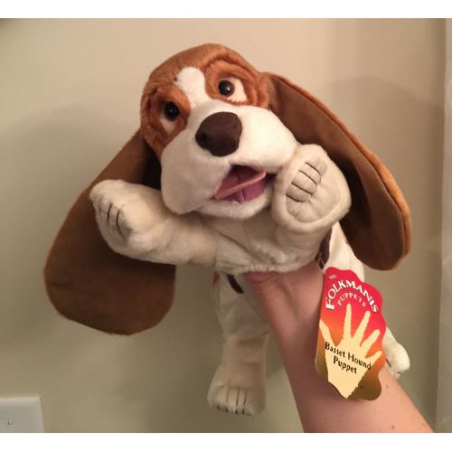  Folkmanis Puppet Basset Hound Item # 2919 NWT