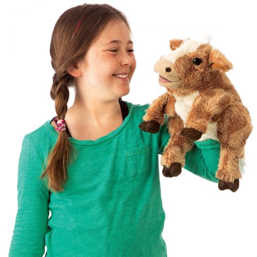  Folkmanis Brown Cow Hand Puppet
