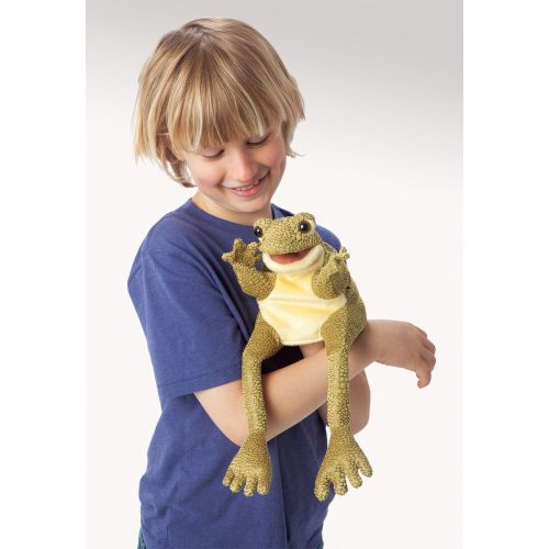  Folkmanis Funny Frog Hand Puppet