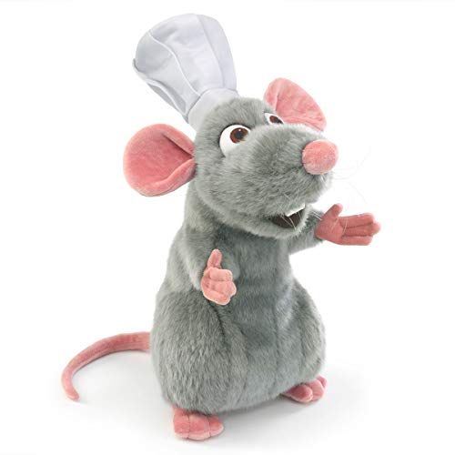  Folkmanis Remy Pixar Hand Puppet, Gray, Pink, White (5020), 8 inch