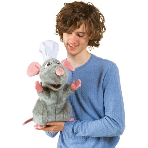  Folkmanis Remy Pixar Hand Puppet, Gray, Pink, White (5020), 8 inch