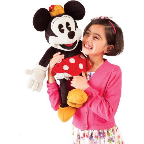  Folkmanis Disney Minnie Mouse Character Hand Puppet, Red, White, Black, Gold, 1 EA