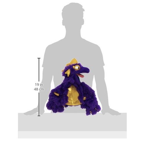  Folkmanis Purple Pi Monster Two-Handed Character Puppet