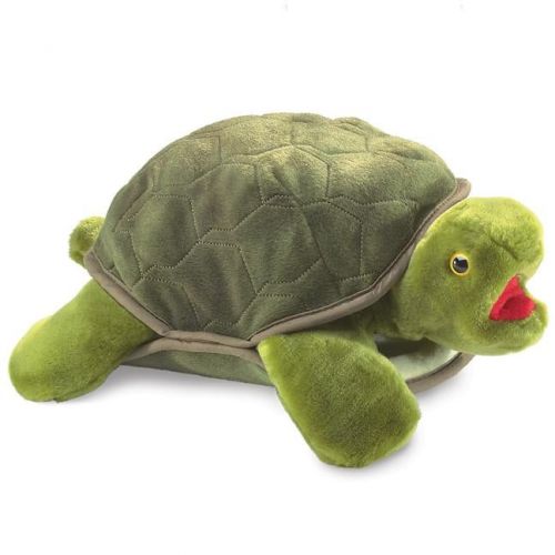  Plush Turtle Puppet 13 by Folkmanis - 2021FM