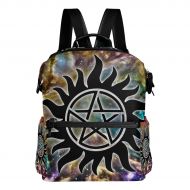 Fonmifer Supernatural Cosmos Casual Backpack Lightweight Travel Daypack Bag Multi-Pocket Student School Bag
