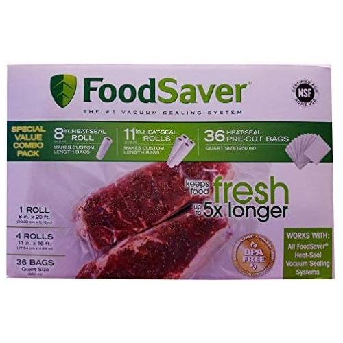  FoodSaver Clear Heat Seal Rolls With Precut Bags