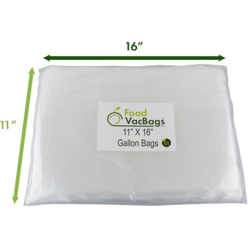  150 Combo FoodVacBags Vacuum Seal Bags - 3 sizes! 50 Pint, 50 Quart and 50 Gallon, Commercial Grade, Sous Vide, No BPA, Boil, Microwave