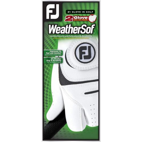  FootJoy Men's WeatherSof 2-Pack Prior Generation Golf Glove