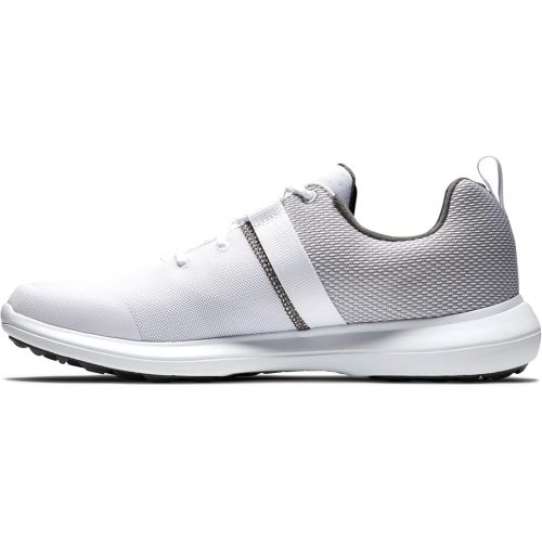  FootJoy mens Fj Flex Golf Shoe, White, 8.5 US