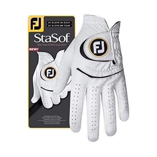  FootJoy Mens StaSof Golf Glove (White)