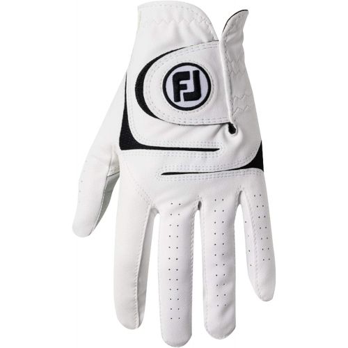  FootJoy Mens WeatherSof Golf Gloves, Pack of 2 (White)