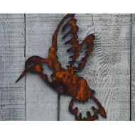 FoothillMetalArt Metal Art Hummingbird Garden Stake Rusty Garden Decor