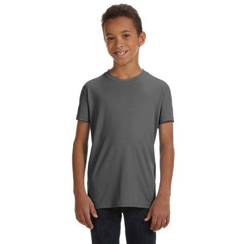  For Team Boys 365 Performance Short-Sleeve Sport Graphite T-Shirt