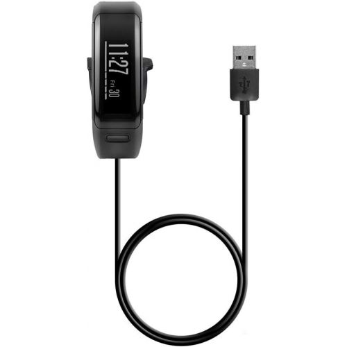  For Garmin Vivosmart HR/Garmin Vivosmart HR+ Charger (Black), Replacement Charging Cable Cord for Garmin Vivosmart HR/Garmin Vivosmart HR Plus