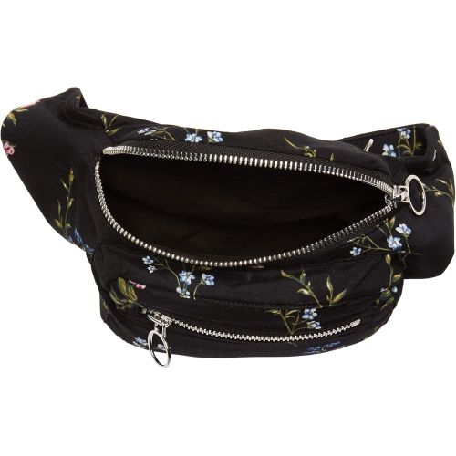  For Love & Lemons Womens Emilie Fanny Pack, black Floral, One Size