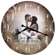 ForAllTimeClocks Personalized Clock, Photo Clock, Wall Clock, personalized photo gifts, large wall clock, wedding decor